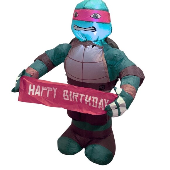 Teenage Mutant Ninja Turtles Inflatable Raphael‎ HAPPY BIRTHDAY 2014 TMNT - Picture 1 of 5